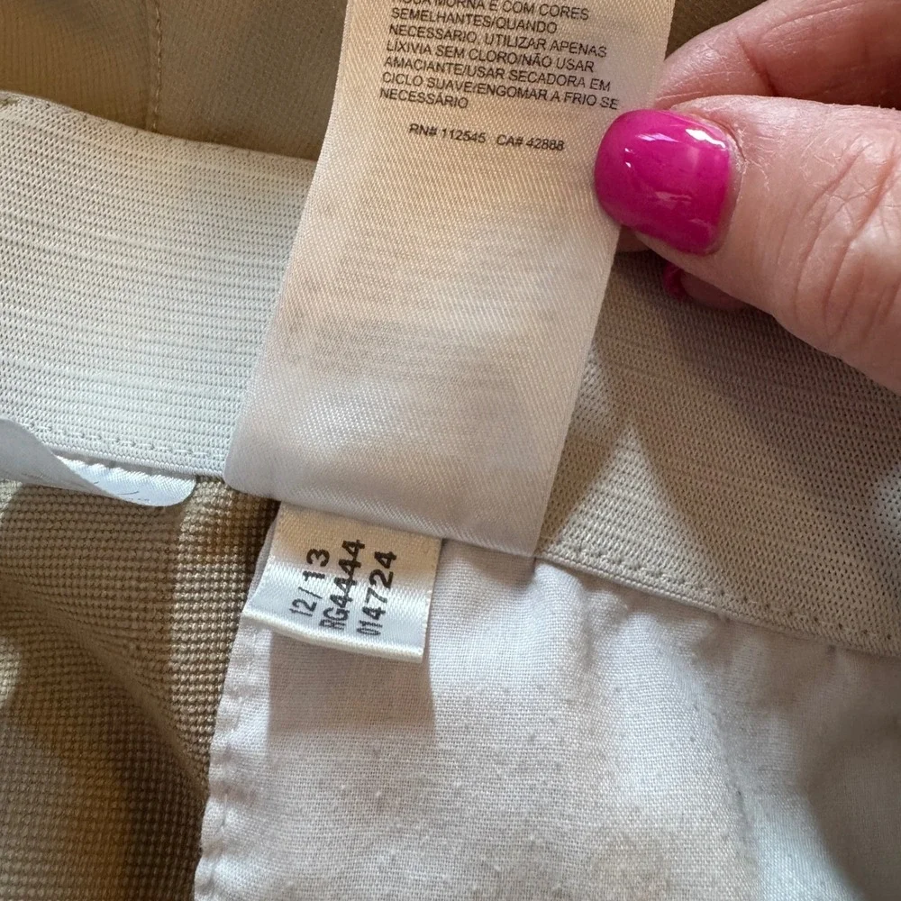 Reebok Golf Men Shorts Size 38 Tan Pleated Performance Stretch‎ Pockets Casual